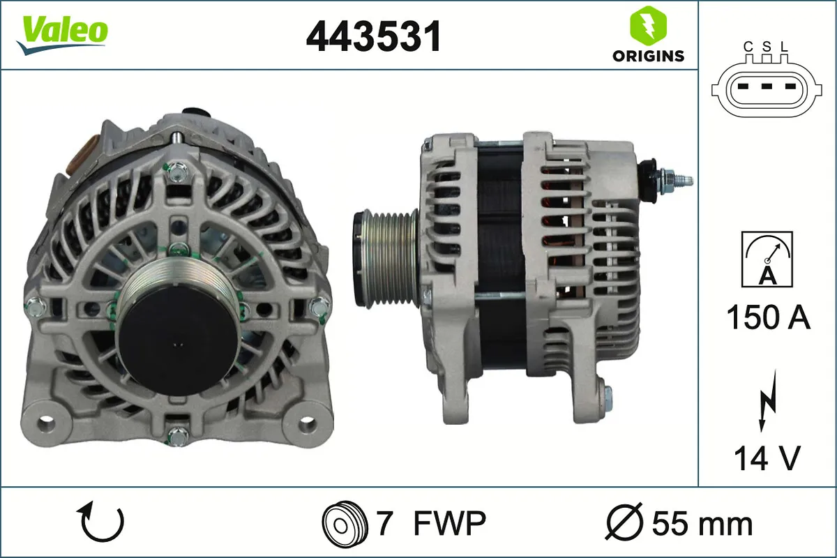 Генератор VALEO 443531