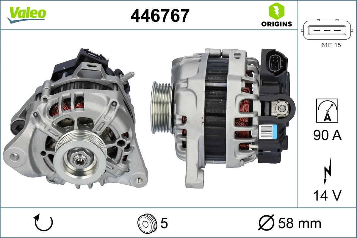 Генератор VALEO 446767