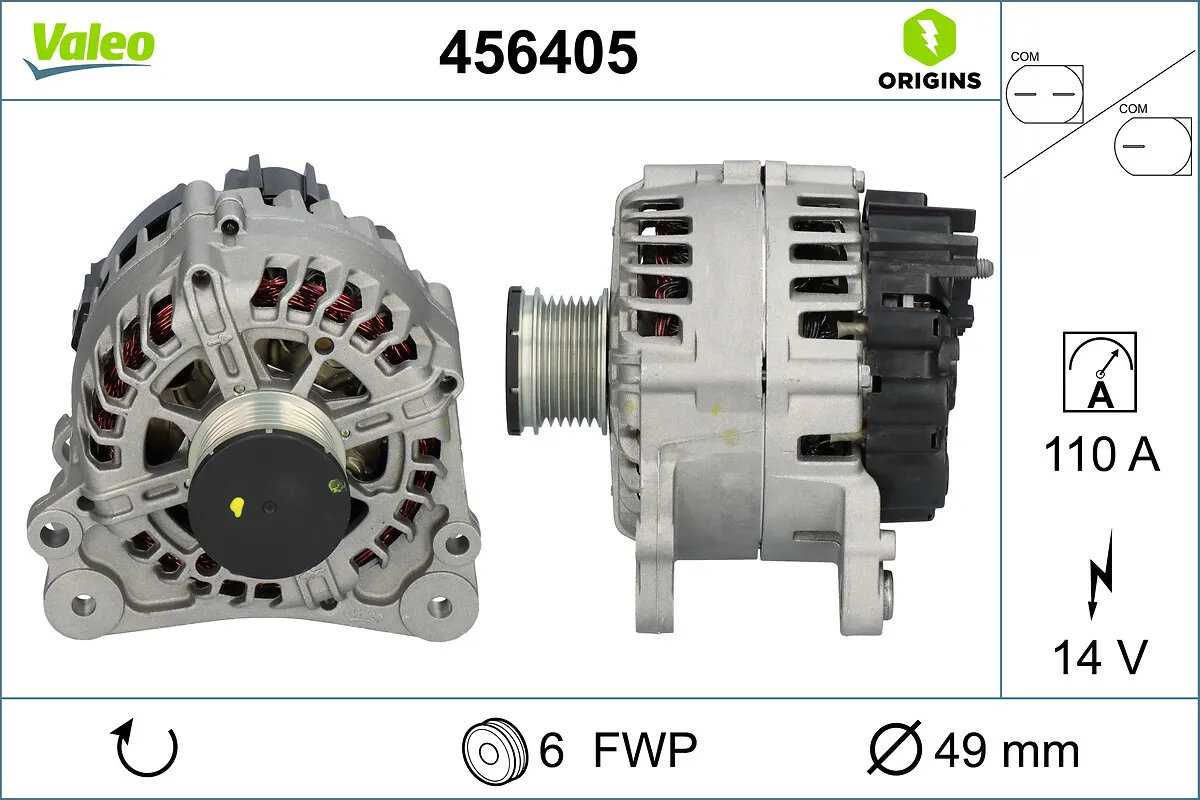 Генератор VALEO 456405