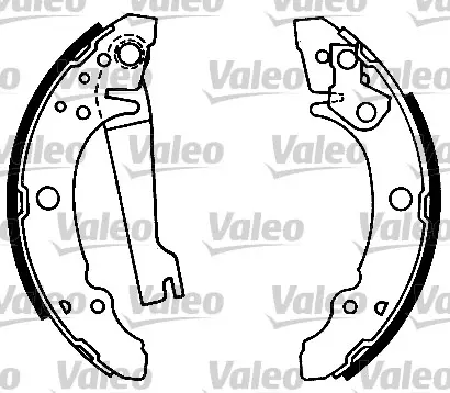 Комплект спирачна челюст VALEO