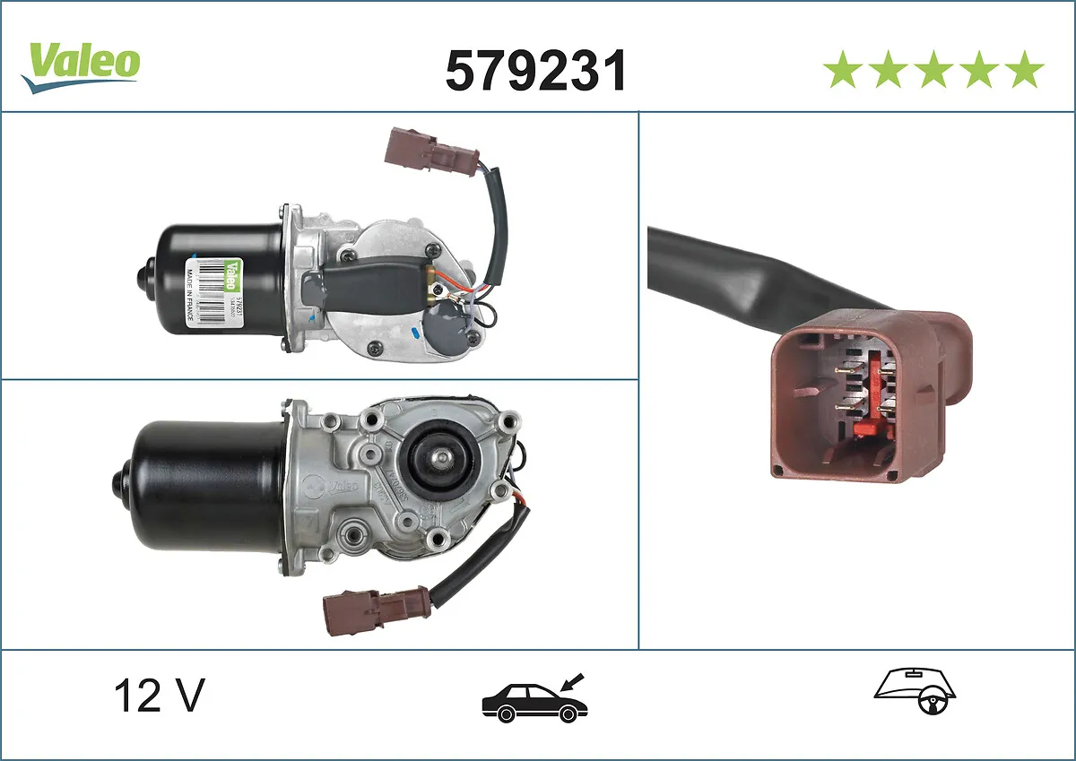 Двигател на чистачките VALEO 579231