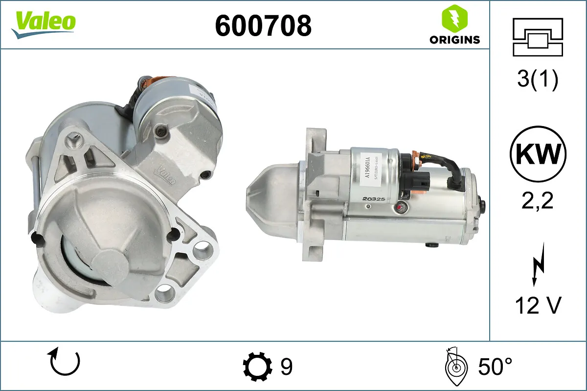 Стартер VALEO 600708