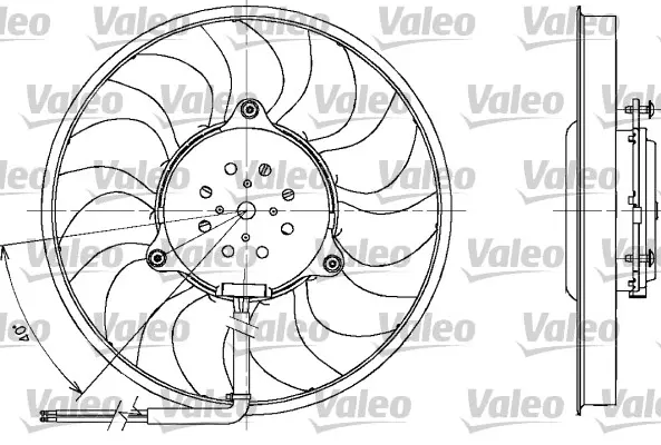 Вентилатор, охлаждане на двигателя VALEO