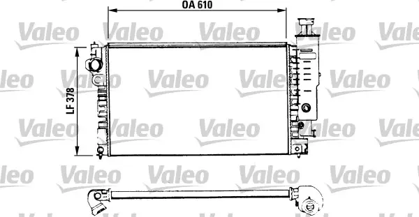 Радиатор, охлаждане на двигателя VALEO 730575
