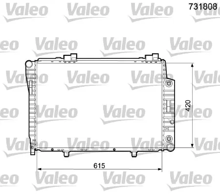 Радиатор, охлаждане на двигателя VALEO 731808