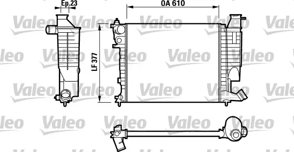 Радиатор, охлаждане на двигателя VALEO 732535