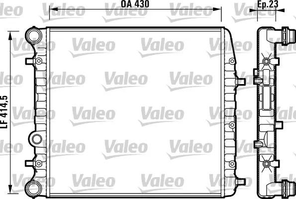 Радиатор, охлаждане на двигателя VALEO