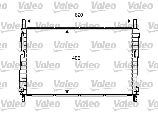 Радиатор, охлаждане на двигателя VALEO 734286