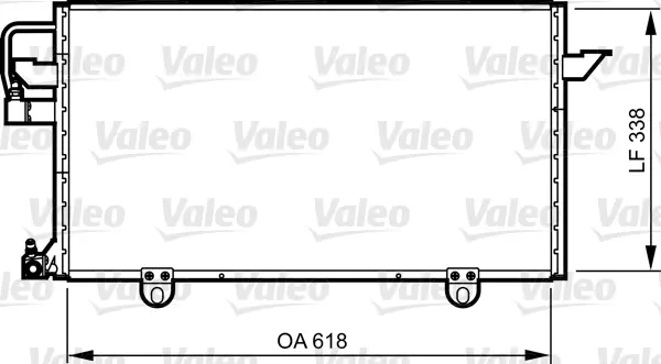 Кондензатор, климатизация VALEO