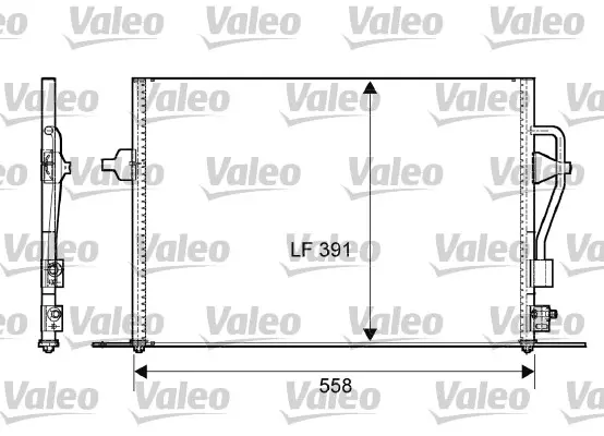 Кондензатор, климатизация VALEO 817232
