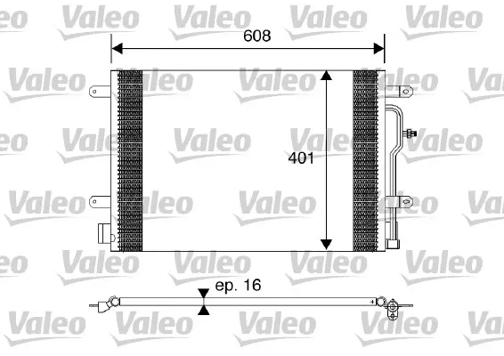 Кондензатор, климатизация VALEO