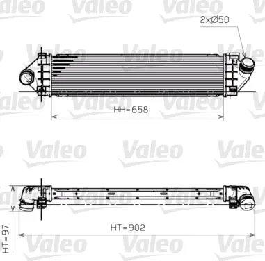 Интеркулер (охладител за въздуха на турбината) VALEO