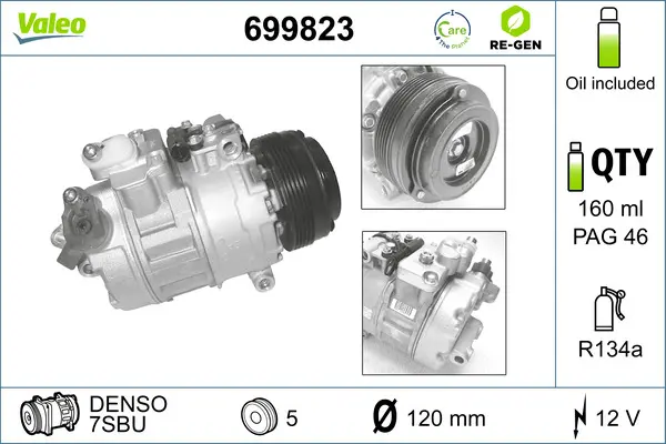Компресор, климатизация VALEO