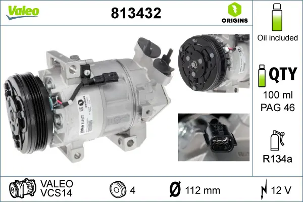 Компресор, климатизация VALEO