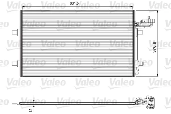 Кондензатор, климатизация VALEO