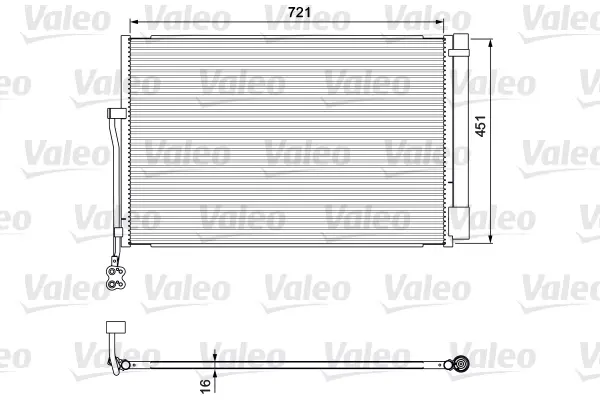 Кондензатор, климатизация VALEO