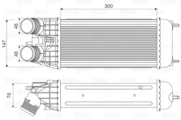 Интеркулер (охладител за въздуха на турбината) VALEO