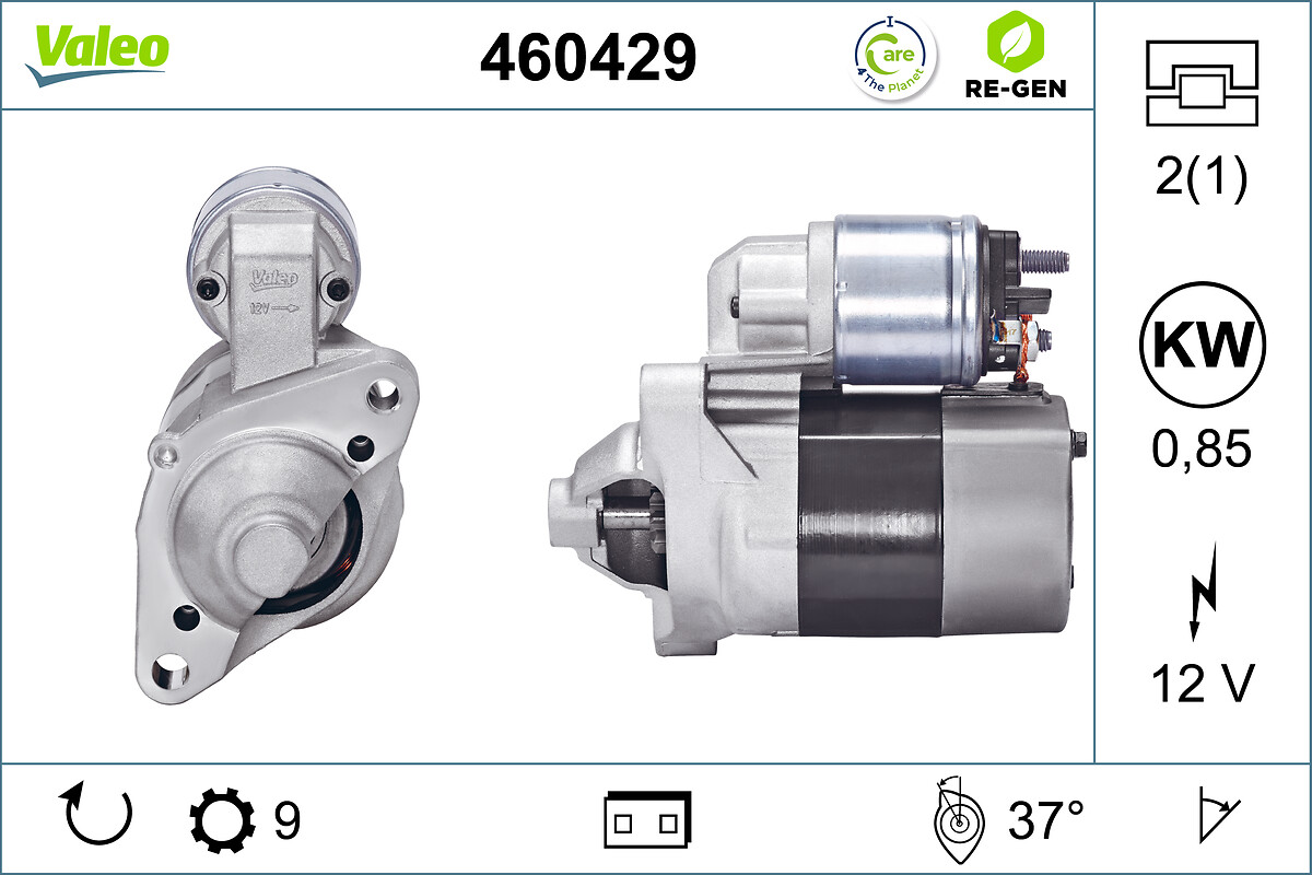 VALEO RE-GEN REMANUFACTURED , стартер VALEO