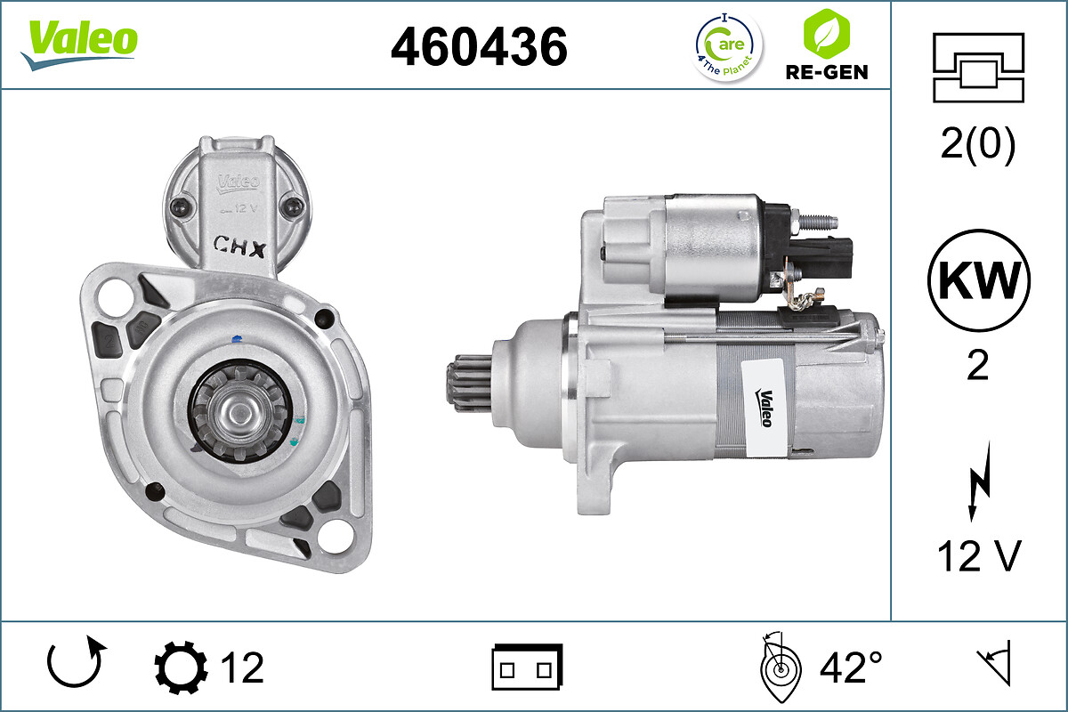 VALEO RE-GEN REMANUFACTURED , стартер VALEO