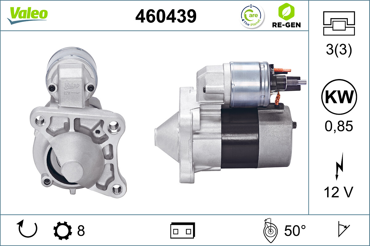 VALEO RE-GEN REMANUFACTURED , стартер VALEO