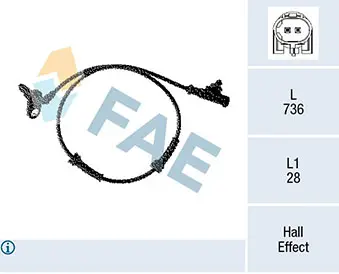Датчик, обороти на колелото FAE