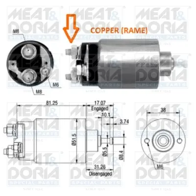 Магнитен превключвател, стартер MEAT & DORIA
