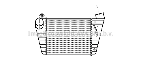 Интеркулер (охладител за въздуха на турбината) AVA QUALITY COOLING