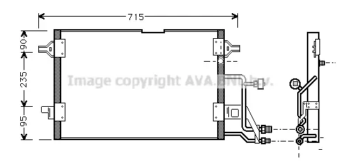 Кондензатор, климатизация AVA QUALITY COOLING