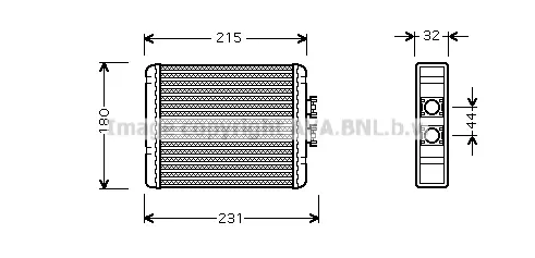 Топлообменник, отопление на вътрешното пространство AVA QUALITY COOLING