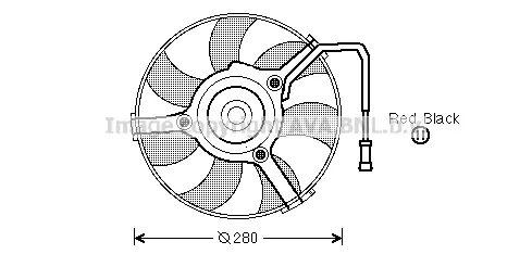 Вентилатор, охлаждане на двигателя AVA QUALITY COOLING