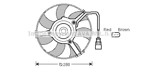 Вентилатор, охлаждане на двигателя AVA QUALITY COOLING