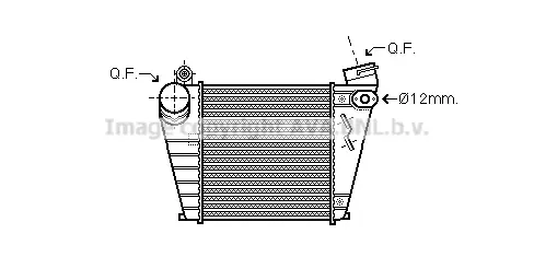 Интеркулер (охладител за въздуха на турбината) AVA QUALITY COOLING