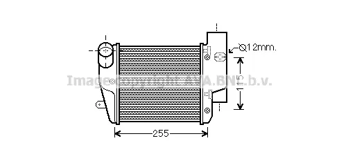 Интеркулер (охладител за въздуха на турбината) AVA QUALITY COOLING