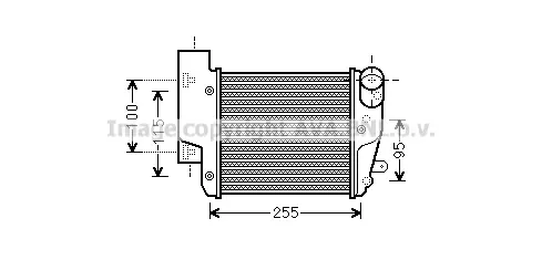 Интеркулер (охладител за въздуха на турбината) AVA QUALITY COOLING