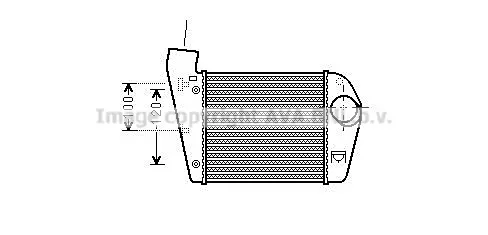 Интеркулер (охладител за въздуха на турбината) AVA QUALITY COOLING