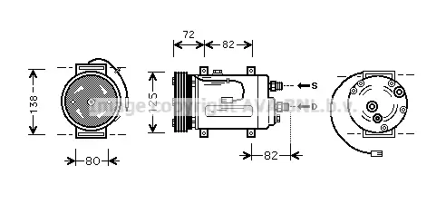 Компресор, климатизация AVA QUALITY COOLING