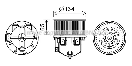 Вентилатор вътрешно пространство AVA QUALITY COOLING