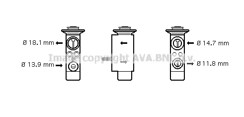 Разширителен клапан, климатизация AVA QUALITY COOLING