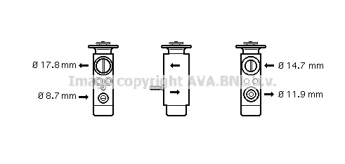 Разширителен клапан, климатизация AVA QUALITY COOLING