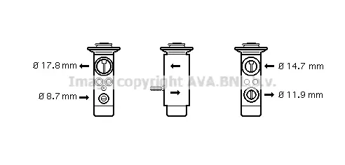 Разширителен клапан, климатизация AVA QUALITY COOLING