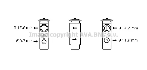 Разширителен клапан, климатизация AVA QUALITY COOLING