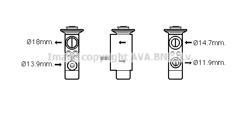 Разширителен клапан, климатизация AVA QUALITY COOLING