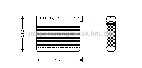Топлообменник, отопление на вътрешното пространство AVA QUALITY COOLING