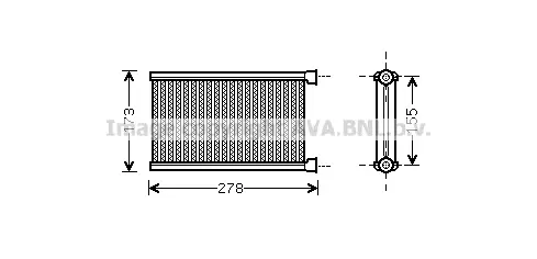 Топлообменник, отопление на вътрешното пространство AVA QUALITY COOLING