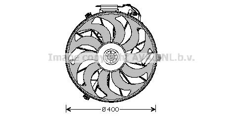 Вентилатор, охлаждане на двигателя AVA QUALITY COOLING