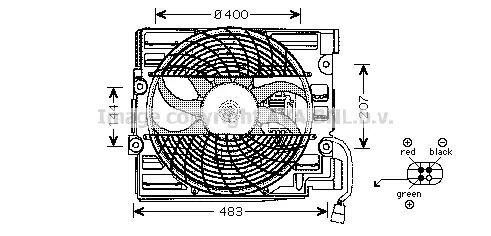 Вентилатор, охлаждане на двигателя AVA QUALITY COOLING
