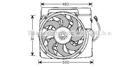 Вентилатор, охлаждане на двигателя AVA QUALITY COOLING