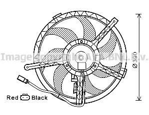 Вентилатор, охлаждане на двигателя AVA QUALITY COOLING