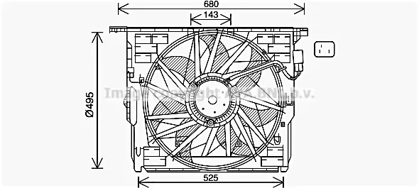 Вентилатор, охлаждане на двигателя AVA QUALITY COOLING