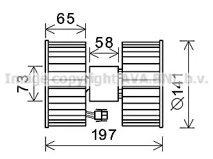 Вентилатор вътрешно пространство AVA QUALITY COOLING